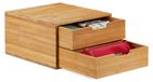 Bureau organizer bamboe - 2 lades - 18 x 30 x 31 cm - Naturel