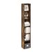 Furinno Luder Boekenkast met 6 niveaus, open plank, amber grenen