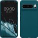 kwmobile hoesje geschikt voor Google Pixel 8 Pro - Hoesje met siliconen coating - Smartphone case in mat petrol