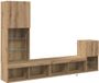 vidaXL TV Wandmeubel Artisan Eiken Bewerkt Hout
