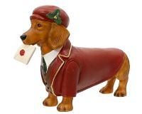 Decoris Hond Magnesium Red 46.5x13x33cm