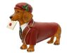 Decoris Hond Magnesium Red 46.5x13x33cm