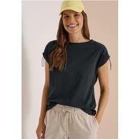 Cecil Shirt met rimpels in effen kleur
