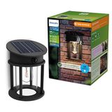 Philips Geri UltraEfficient buitenwandlamp op zonne-energie, Vervangbare solarlamp, Bewegingssensor, 2700K, Zwart, IP44
