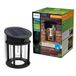 Philips Geri UltraEfficient buitenwandlamp op zonne-energie, Vervangbare solarlamp, Bewegingssensor, 2700K, Zwart, IP44