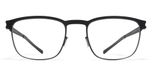 Mykita Theodore Lunettes de vue unisexe noir carrées 54mm