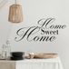 Icecat Sticker Mural - Citation Homme Sweet Home - 157x336 Cm - Noir
