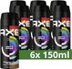 AXE Deodorant Bodyspray Unite Pride 6 x 150 ml