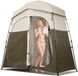 Merkloos Douche- en toilettent - 2-kamer omkleedtent - Privacyscherm - 214 x 112 x 213 cm - 150D Oxford-stof - Incl. haringen, scheerlijnen en draagtas - Opvouwbaar