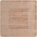 VidaXL Vloerkleedloper marsa beige en goud 100 x 100 cm