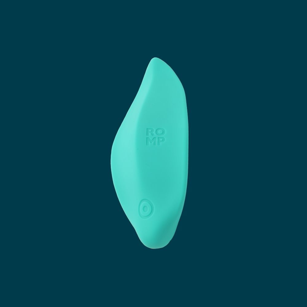 ROMP Wave Mini Vibrator - Mint - Clitoral Stimulation - Silicone - Ambidextrous