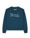 Watapparel Sweatshirt petrol / wit