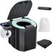 Azomor® Toilette de camping portable avec siège de luxe et supports pratiques pour un usage extérieur