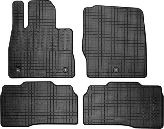 Rubber matten passend voor Ford Explorer VI (U625) Hybrid 2020- (4-delig montagesysteem) - ZWART