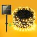 Guirlande lumineuse solaire, 12 mètres, 120 LED, lumière blanc chaud, IP65, 8 modes d'éclairage