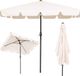 Springos Parasol | Kantelbaar | Met Ventilatie | Ecru | 200 X 130 cm