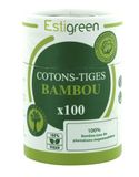Estipharm coton-tiges en bambou, 100 pièces