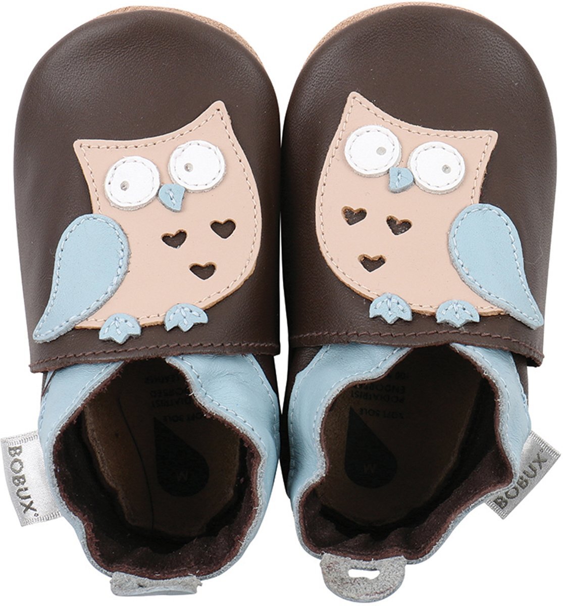 Bobux babyslofjes Owl brown Maat: 4XL 19 0 cm - maat 30