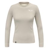 Salewa Puez Dry T-shirt Met Lange Mouwen Beige M Vrouw