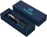Schneider Ray Rollerbalpen cadeauset in kartonnen etui (incl. standaard inktpatronen, geschikt voor rechts- en linkshandigen) onyx