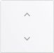 Busch-Jaeger 6735-11-84, Blanc, Thermoplastique, Sans vis, Brillant, Plaque frontale