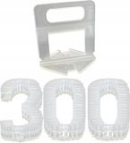Nelips Set voor het egaliseren van tegels, bestaande uit 300 clips van 1,5 mm, voor het eenvoudig aanbrengen van tegels