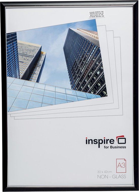 OfficeTown Inspire for Business fotokader Easyloader - Zwart - A3