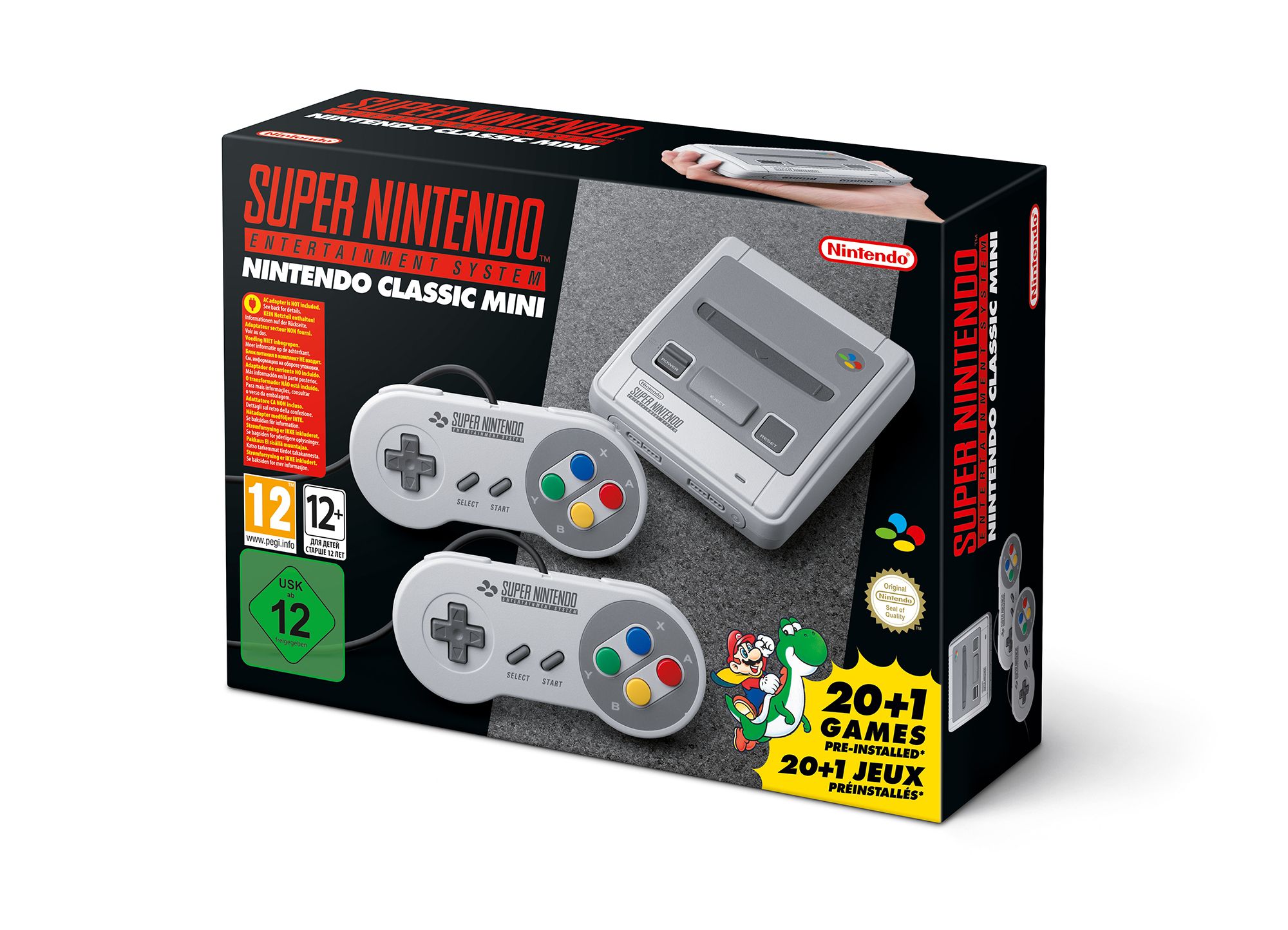 Super Fix Nintendo Classic Mini: Super Entertainment System - Grijs