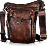 Sac de réservoir d'essence pour moto – Sac de réservoir d'essence – Sacoche de hanche pour moto – Sac pour moto – Marron/Noir