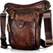 Sac de réservoir d'essence pour moto – Sac de réservoir d'essence – Sacoche de hanche pour moto – Sac pour moto – Marron/Noir