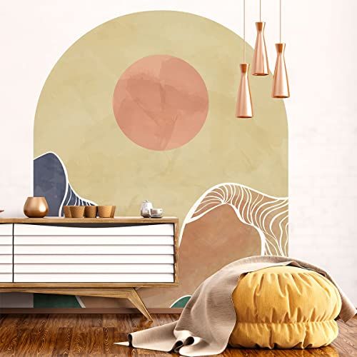 Vliesbehang voorgelijmd reuzenmuurschilderingen - WOESTISCHE ABSTRAAM WERELD - 70 x 60 cm