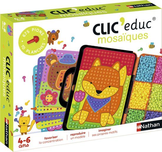 Nathan Clic'Educ Mosaiques (FR) Educatief Bordspel