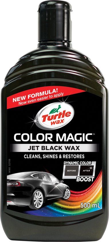 Turtle Wax Color Magic Jet Black Wax - 500ml - Zwart