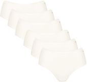 Sloggi GO Daily Cotton Midi Slip 6-pack voor dames - Wit - Maat XXL
