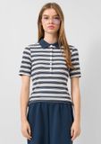 s.Oliver Q/S designed by - Dames t-shirt - Maat XS - Vrouwen - MARINE - Elastaan