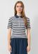 s.Oliver Q/S designed by - Dames t-shirt - Maat XS - Vrouwen - MARINE - Elastaan