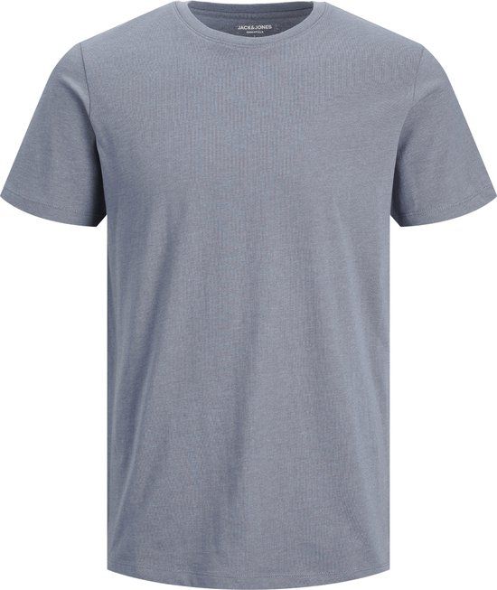 Jack & Jones Jjeorganic Melange Tee Ss O-neck T-shirt - Flint Stone/melange - Men's Size M