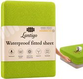 Lantigo Hoeslaken Badstof Waterdicht 140x200 cm Groen