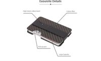 Jumada's Kaarthouder met Geldclip van Carbon - Anti RFID - Creditcard holder - Money clip - Zwart