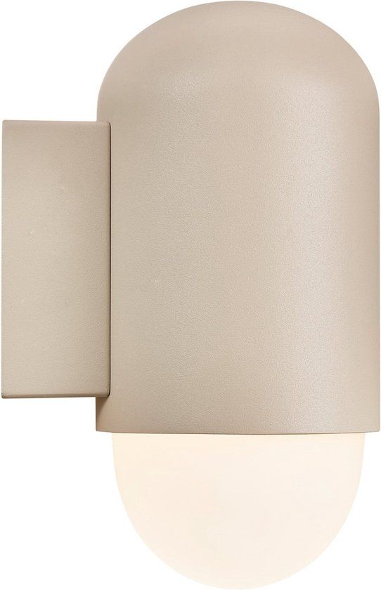 Nordlux Heka Wandlamp Buiten - E27 - Zandkleur - IP54