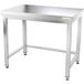 Goldinox Table de travail en inox 1200 x 500 mm avec renfort premium