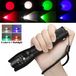 Lampe de poche LED - Lampe portative rechargeable - Activités de plein air - 4 couleurs en 1 - 65 lumens - Noir