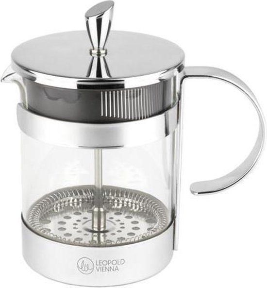Leopold Vienna French Press cafetière Luxe - 600ml - Zilver