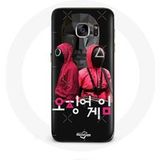 Maniacase Hoesje voor Samsung Galaxy S7 Edge Inktvis Game Display soldaten maskers Koreaans logo