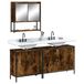 Maison Exclusive - Ensemble de meubles de salle de bain 3 pièces en bois composite chêne fumé
