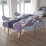 Bonamaison Tafelkleed, Anti-Mold, Sneldrogend, Waterdicht, 100% Polyester Tafellaken, Willekeurig patroon, 140 x 200 Cm - Ontworpen en Vervaardigd in Turkije