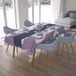 Bonamaison Tafelkleed, Anti-Mold, Sneldrogend, Waterdicht, 100% Polyester Tafellaken, Willekeurig patroon, 140 x 200 Cm - Ontworpen en Vervaardigd in Turkije