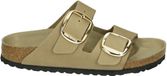 Birkenstock Dames Arizona Big Buckle Slippers Leer Beige Maat 41