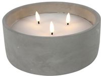Countryfield Kaars in pot Lyonie - Grijs - Ø20 cm - Hoogte 9 cm