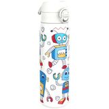 ION8 Lichtgewicht Stalen Waterfles, 600 ml/20 oz, Zonder Isolatie, Lekvrij, Makkelijk te Openen, Veilige Vergrendeling, Vaatwasserbestendig, Hygiënische Flipcover, Draaggreep, Duurzaam, Robots